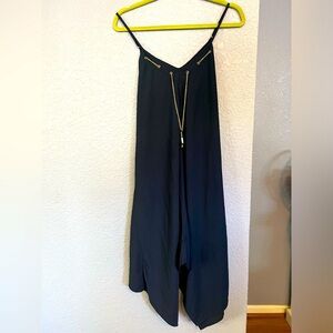 Speed Control | Navy Blue Dress With Gold Jewelry Embellishment | Large